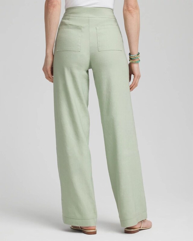 Linen Stretch Relaxed Pants - image 3